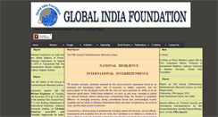 Desktop Screenshot of globalindiafoundation.org